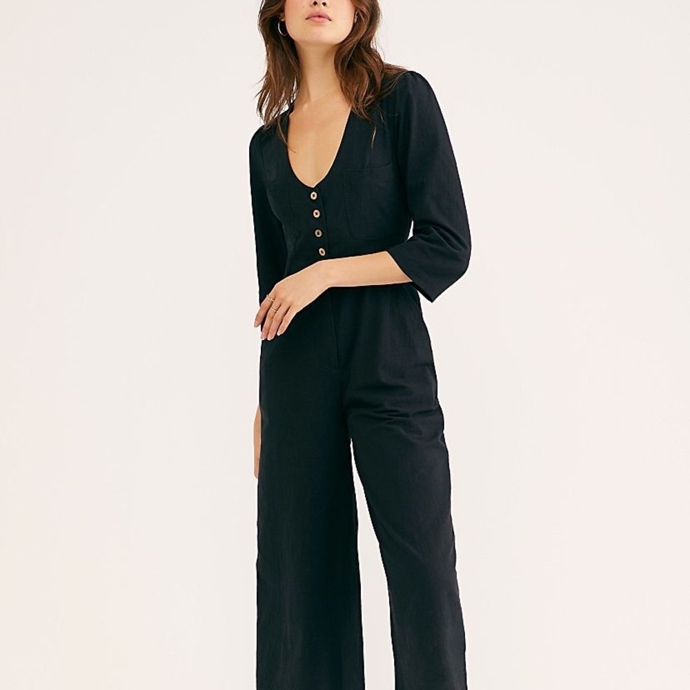 Free people linen jumpsuit